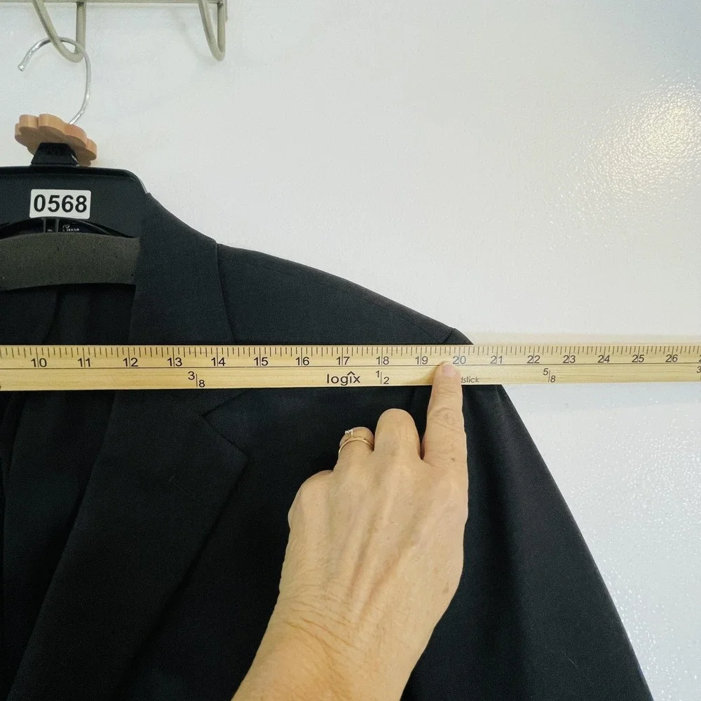 Brooks Brothers 346 Blazer Mens 46R Dark Charcoal Wool Stretch Sport Coat Jacket